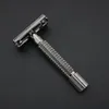 WEISHI Double Edge Classic Safety Razor Copper alloy Pearl black 9306C Top quality Simple packing 1PCSLOT NEW3737223