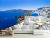 3d room wallpaper custom photo mural Greek love sea white castle TV background decor painting picture 3d wall murals wallpaper for walls 3 d