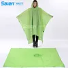 raincoat 3 in 1 Waterproof Cape Groundsheet Shelter Festival Poncho Outdoor Camping Hiking Backpack Tarp Rain Cover