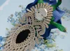 جميل الأعلى اليدوية الأزرق روز بروش تسمية دبوس النساء الرجال اكسسوارات لحفل زفاف الديكور ، هدية ، الحياة اليومية والعمل