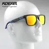 Wholesale-Kdeam Eyewear Reflective Coating Fashion Square Men Polarized Sunglasses Brand Sport Sun Glasses Polaroid Full package