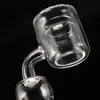 Кварцевые термобонги с двойной трубкой, дымчатые гвозди, прозрачное соединение для стеклянных бонгов PukinBeagle Bangers2635