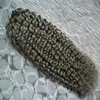 Brésilien crépus bouclés hari argent gris cheveux humains Weave 100g brésilien crépus bouclés cheveux vierges 1 PCS