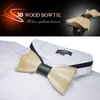 Moda 3D Bowtie De Madeira 20 estilos Handmade Do Vintage Bowknot Tradicional Para o produto de negócios acabado DIY De Madeira Bow tie 12 * 6 cm Para adultos