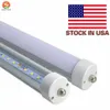 T8 FA8 Single Pin LED Tube Lights 8FT 40W 3500Lm Bulbs SMD 2835 2400MM 8feet LED Fluorescent Tube Lighting Lamps 85-265V