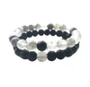 Braccialetti con fili di pietra naturale da 8 mm Fascino di perline curative per uomini Donne amanti Stretch Yoga Jewelry