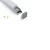 100 x 2M Zestawy / partia U Kształt Aluminium Profil LED Obudowa 20 mm Wysoki Kwadratowy Kanał LED Wytłaczanie do montażu sufitowego