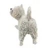 West Highland White Decor Terrier Dog Figurine Resin Animal Statue Handgjorda Figurines Dekoration för Bill Toy