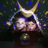 Newest Rotation Night Light Starry Star Moon Sky Romantic Projector Table lamps for wedding party christmas gift