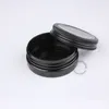 New Arrival 10pcs x 50g Black PET Cream Jar+ Aluminium Cap Facial Mask Bottle Makeup Containers Empty Packaging