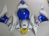 Injektion Bodywork Fairing Kit för Honda CBR600RR 07 08 Vitblå Fairings Set CBR600RR 2007 2008 OT14