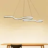 Modern Led Hanging Pendant Lights Double Glow Suspension luminaire Pendant Lamp Dining Kitchen Room High Brightness Length 1200mm