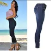 Toptan-Yeni Varış Sonbahar Bayan Denim Skinny Jeans Streç Kalem Pantolon Ince Uzun Pantolon Fermuar Yumuşatıcı Kot N3 Yırtık