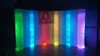 Harika Promosyon Serbest Duran LED Şişirilebilir DJ Booth Duvar Fotoğraf Booth Arka Planı En Parlak Renkli Tam Glow Işıklar Zemin