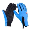 Varm vindtät vattentät pekskärm fleece cykling handskar unisex full finger cykelhandskar vinter utomhus sport handskar s-xl