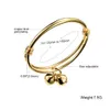 Ny ankomst Sweet Baby Armband Miljö Copper 18K Yellow Gold Plated Children Bangle Justerbara öppna armband för barn NICE320Q