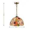 Mediterrane Sunflower Dining Room Hanglamp Tiffany Glas Restaurant Corridor Hallway Hanglampen Hallway Balconsion Hanging Lighting