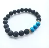 Gloednieuwe natuursteen vulkanische steen keizer steen turquoise armband FB255 Mix Bestel 20 stuks Veel bedelarmbanden