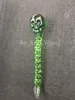 Skull Glass Dabber Glass Carb Cap Crossbones stile Dabber con 5 colori 5 pollici di lunghezza per chiodi al quarzo Bangers