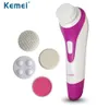 Kemei5507 Skin Beauty Brush Massager Electric Wash Face Feet Care Machine Facial Pore Cleaner Body Cleaning Waterproof IPX7