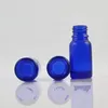 10ML زجاجات الزجاج الأزرق الصغيرة مع ختم سدادة + برغي كاب طلاء الأظافر زجاجات النفط الجرار الزجاج F2017846