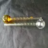 Accessori per bong in vetro con filetto di vassoio ﾠ narghilè in vetro, fumo di pipa ad acqua