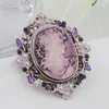 Charm Brooches Classic Vintage Style Retro Cameo Beauty Queen Head Brooch Free shipping