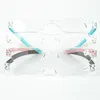 Lunettes de lecture bon marché Tube en plastique mince lunettes de lecture boîtier en plastique avec Clip de boîtier de Tube PC pour les personnes âgées D0304846967