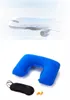 Надувная U-образная подушка для путешествий самолета надувная подушка для шеи аксессуары для путешествий подушки для сна подушки на воздушной подушке IC517