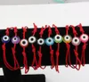120pcs Kabbalah Red String Bracelet mix color Resin Evil Eye Bead Red Protection Health Luck Happiness Bracelets B-35261s