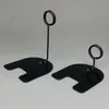 Metal Weld Signage POP Display Card Holder Clip Stands for Retail Labeling in Black on Store Desktop 10pcs