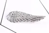 Hot Sale Black Metal Angel Wings Brosches Vintage Jewelry Simulted Pearl Bouquet Brosch Women Safety Pins Accessories