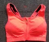Antishock Highstreated Sport Bra No Steel Ring Zipper ondergoed Running Fitness Vest Yoga1239310