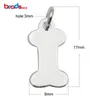 Beadsnice wholesale sterling silver dog bone charms dog bone jewelry stamping blank dog bone tag jewelry finding ID 35638