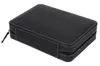 Mode Sport Luxury Svart dragkedja Sport läderklocka för 8 klockor Portable Travel Watch Boxes Lagring Samla smycken Box 279i