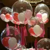 18inch Transparent PVC Latex Balloons Party Ballons Decoration For Wedding Dinner Christmas Eve With Free Shipping