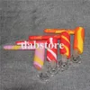 Mini silicone Hammer Bong percolatore in silicone Bong portatili tubi gorgogliatore in silicone Bong Tubi d'acqua bong in vetro Spedizione gratuita