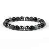 Top Quality Mens Chakra Bracelet Wholesale 8mm Mix Weathering and Black Onyx Stone Beaded Bracelets For GIft