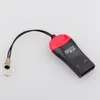 USB 2.0 MicroSD T-Flash TF Memory Card Reader Whistle Style Gratis frakt 500pcs / lot