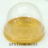 100pcs=50sets Mini Size Plastic Cupcake Cake Dome Container Wedding Favor Boxes Cupcake Boxes Supplies-Free Shipping