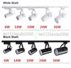 Éclairage sur rail LED blanc noir 3W 5W 7W 9W 12W 15W 18W éclairage naturel froid chaud blanc LED spots de plafond AC 85-265V MYY