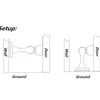 Butée de porte en bois / en verre moderne simple en acier inoxydable, arrête les captures et les accessoires de quincaillerie