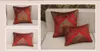 Housse de coussin en tissu gravé en velours européen élégant rouge, taie d'oreiller pour canapé/coussin de voiture/oreiller, fournitures textiles de maison, préférence