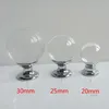 20mm 25mm 30mm 40mm Glass Drawer Cabinet Knobs S Silver Chrome Crystal Ball Dresser Door Handtag Moderna möbler Knobs3524878