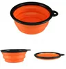 Pet Dog Cat water bowls Portable Silicon Silicone foldable Collapsible Bowl outdoor Travel Feeding Water foot Dish Feeder