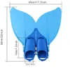 Adjustable Mermaid Swim Fin Diving Monofin Separated Foot Swimming Foot Flipper Mono Fin Swim Training Fins For Kids Girls Boys F7045317