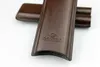 Brun färg och svart färgläderhållare 2 Tube Travel Cigar Case Humidor för rökning8959323