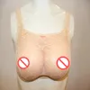 Yüksek kaliteli seksi seethrough dantel sütyen, silikon meme formları ile shemale transseksüel aşınma için