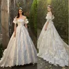 Lihi Hod Wedding Dresses 2019 Lace Applique Bridal Gowns Off Shoulder Court Train Plus Size Wedding Dress