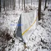 20pcslot 240160cm Sliver imperméable Sliver Mylar Shelter de survie thermique abri d'urgence pour le camping Tente arborant en plein air DHL8080441